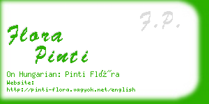 flora pinti business card